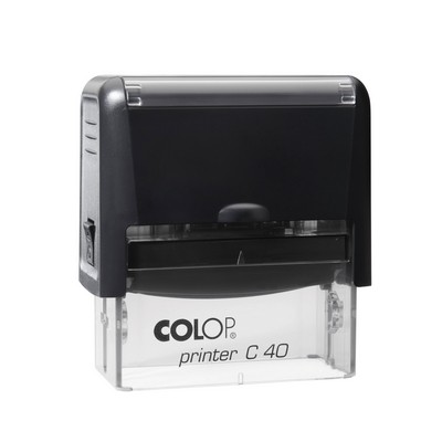 COLOP PrinterC40 Compact Self-Inking Rubber Stamp (15/16" x 2 3/8")