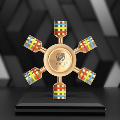 Custom Detachable Hexagonal Rudder Fidget Spinner