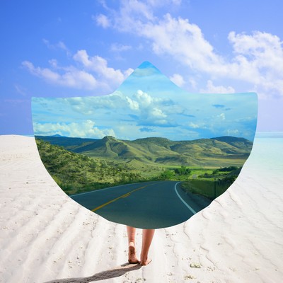 51 x 39.4" Hooded Beach Towel Surf Poncho#10