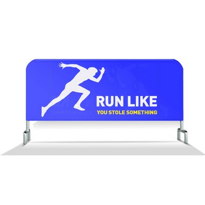 8' Double Sides Barricade Cover Crowd Control Fence Cover for Trade Show Outdoor Event