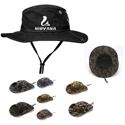 Wide Brim Summer Camouflage Beach Sun Hat