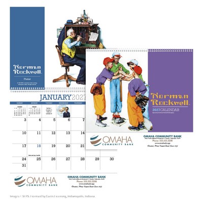 HotLine® Products Norman Rockwell Appointment Calendar - Spiral