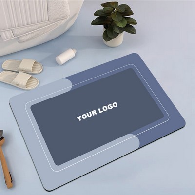 Bathroom absorbent floor mat, diatomaceous mud soft mat, bathroom foot mat, toilet door anti slip, h