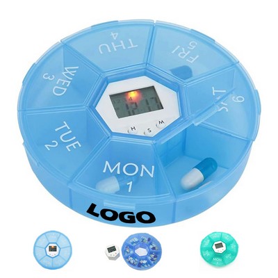 7 Day Pill Box With Alarm
