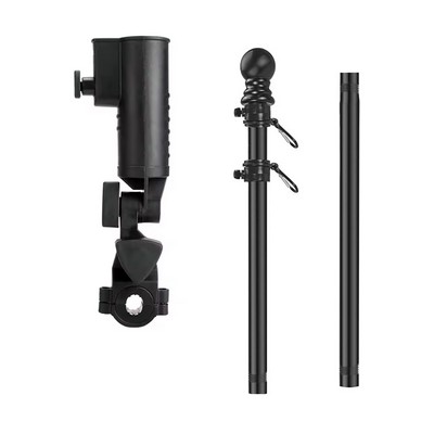 Premium Golf Cart Flag Pole Kit with Flag