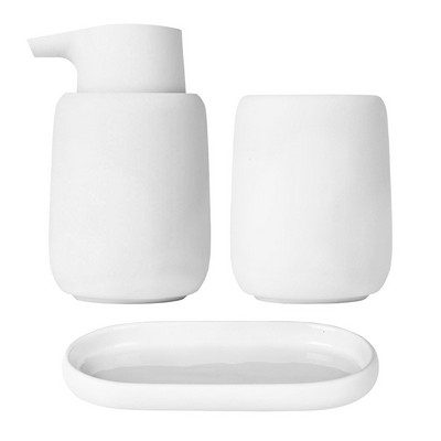 blomus Sono White Bathroom Accessory Set