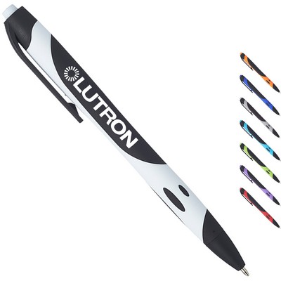 Rubberized Plastic Ballpoint Pen