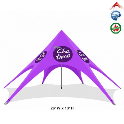 26ftx13' Full-Graphic Custom Designed Star Tent Canopy