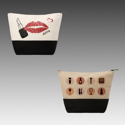 Linen Cosmetic Bag