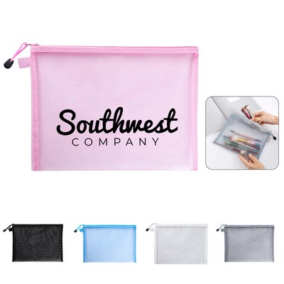 A5 Mesh Zip Storage Pocket