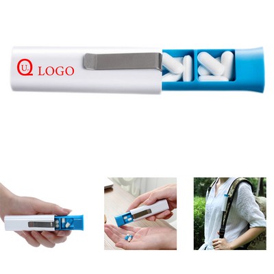 Portable Three-Compartment Pill Organizers