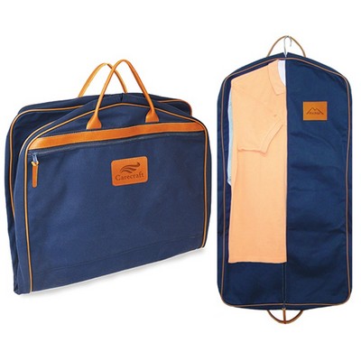 Garment Bag w/Leather Trim (18 Oz. Dyed Canvas)