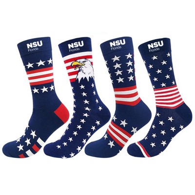 Custom Unisex Jacquard Knitted Cotton Socks