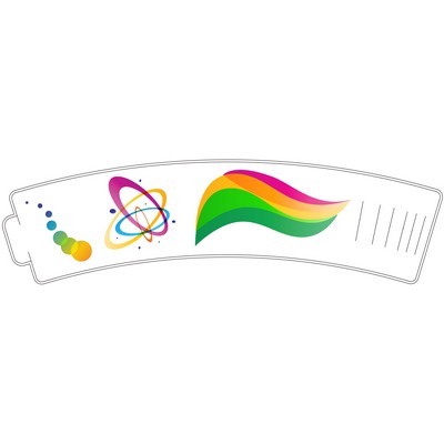 White Buckle Cup Sleeves Custom Print