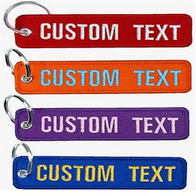 Key Chain w/Fabric Tag
