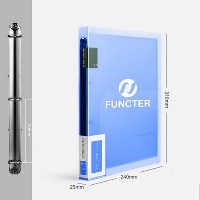 3 Ring Binder Rounded Rings Binder Document Organizer for Loose Leaf Paper