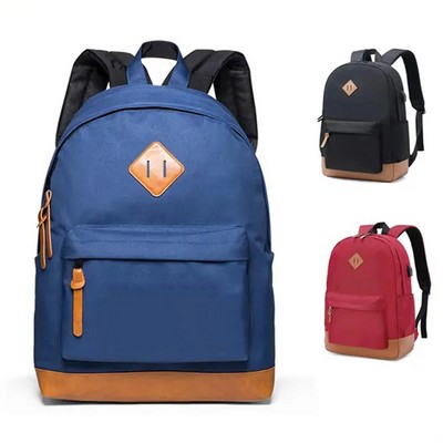 21" Waterproof Usb Laptop School Bookbag