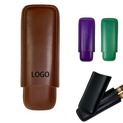 2-Finger Leather Cigar Case