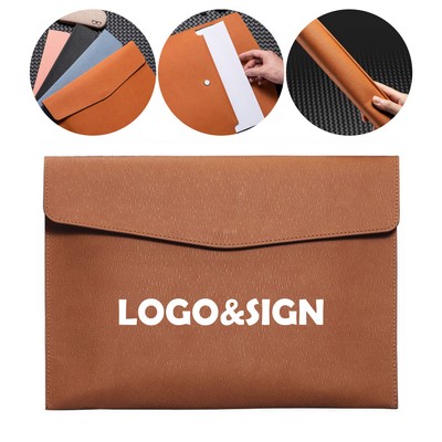 A4 Pu Leather Document Envelope Folder
