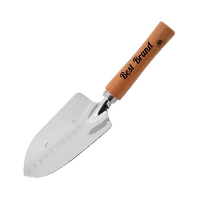 Garden Metal Wide Shovel with Wooden Handle