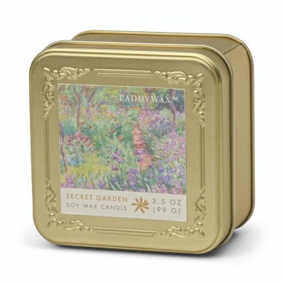 Impressionist 3.5 Oz Gold Tin - Monet, "Garden Of Giverny"
