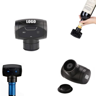 Non Toxic Silicone Auto Electric Vacuum Pump Wine Bottle Stopper