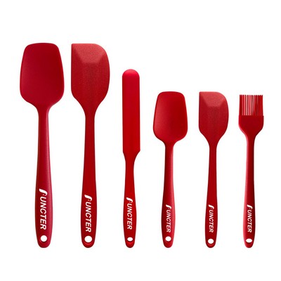 Baking 6-Piece Silicone Kitchen Spatula Set