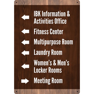 Aluminum Metal-24X36-One Sided Sign. Full Color