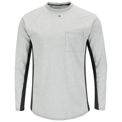 Bulwark® Men's FR Long Sleeve Base Layer with Concealed Chest Pocket