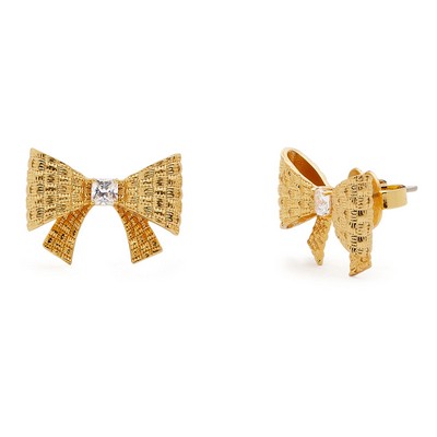 kate spade new york Wrapped In A Bow Studs - Clear/Gold