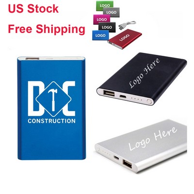 Aluminum Slim Power Bank 5000mah