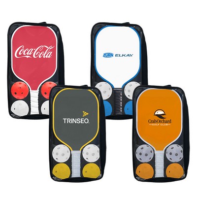 Clear Top Case Pickleball Paddle Set