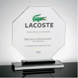 Gemini Octagon Double Base Award (6.3" x 7.16" x 2")