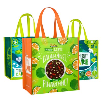 120g Laminated Non-Woven Custom Shopping Tote Bag (12.5"x13"x8.5")