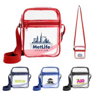 Clear PVC Crossbody Pouch