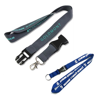 Polyester Detachable Buckle Lanyards
