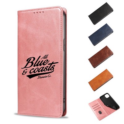 Pu Magnetic Phone Case with Wallet