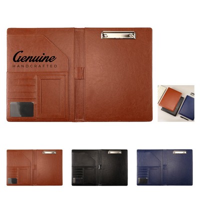 Pu Business Portfolio with A4 Size Clipboard