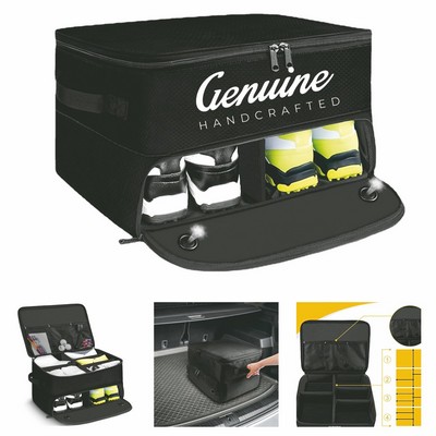 Golf Trunk Organizer with Shoe Compartments