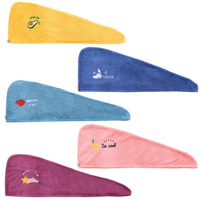 Coral Fleece Dry Hair Cap Microfiber Hair Towel Wrap