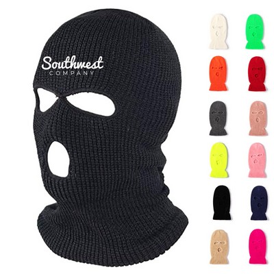 3-Hole Stretchable Knitted Mask
