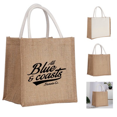 Linen Reusable Tote Bag