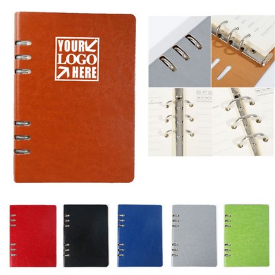 A5 Leather Refillable Loose-leaf Notebook