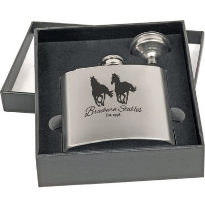 6 oz. Flask Set in Presentation Box