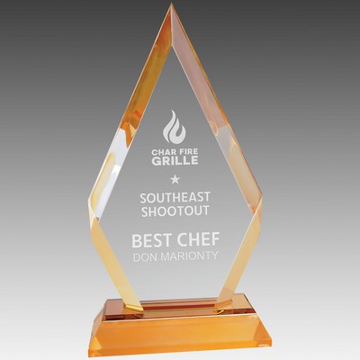 Frosted Base Diamond Impress Acrylic