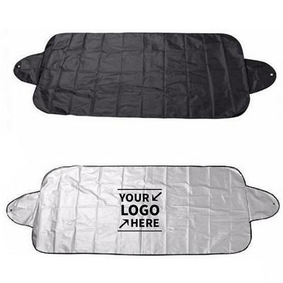 Car Front Windshield Sunshade Snow Cover W/ Suction Cup