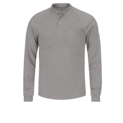Bulwark Shirts - Men's 6.5Oz Long Sleeve Ct2 Henley Shirt