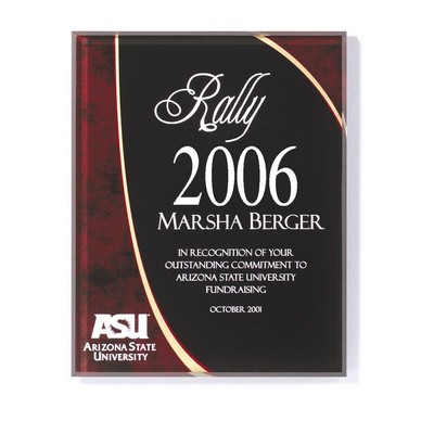 Burgundy Horizon Plaque