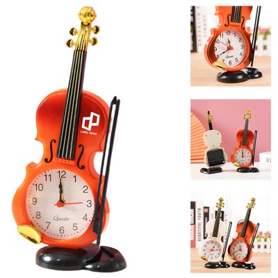 Creative Violin Alarm Desktop Clock