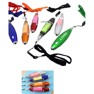 Rope Sticky Note Paper Ballpoint Pen